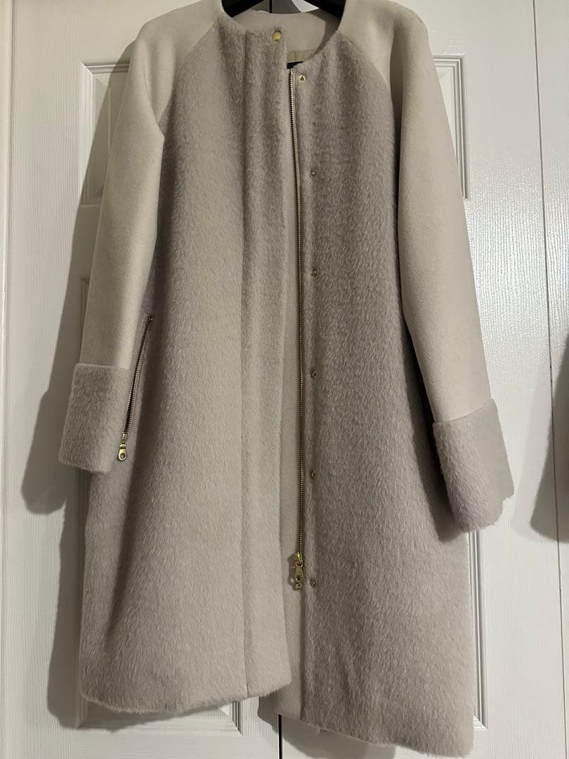 Droite lautreamont ウールコート ノーカラー 新品未使用