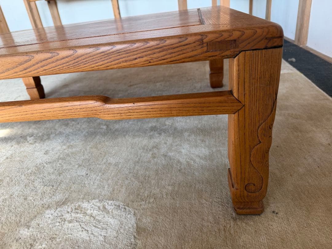 折りたたみ座卓 木製 伝統的デザイン　アンティーク　ヴィンテージ