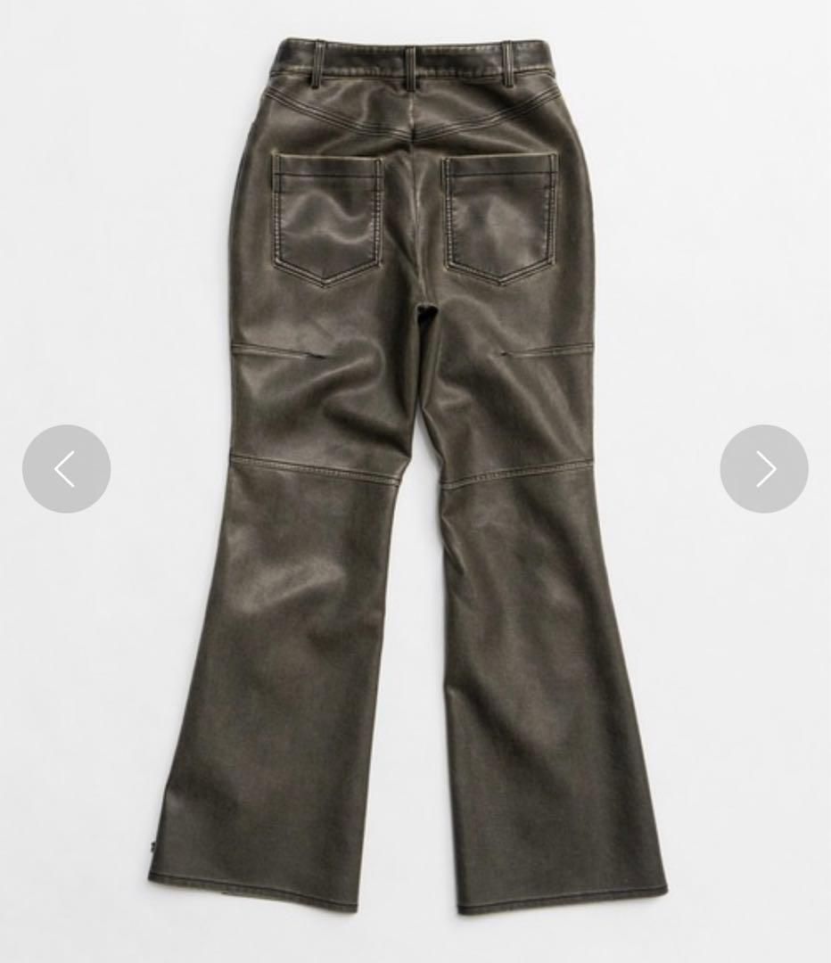 PRANK PROJECT レースアップヴィーガンレザーパンツ