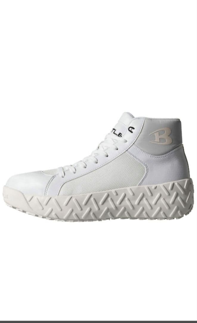 ホワイト ハイカット安全靴 BURTLE