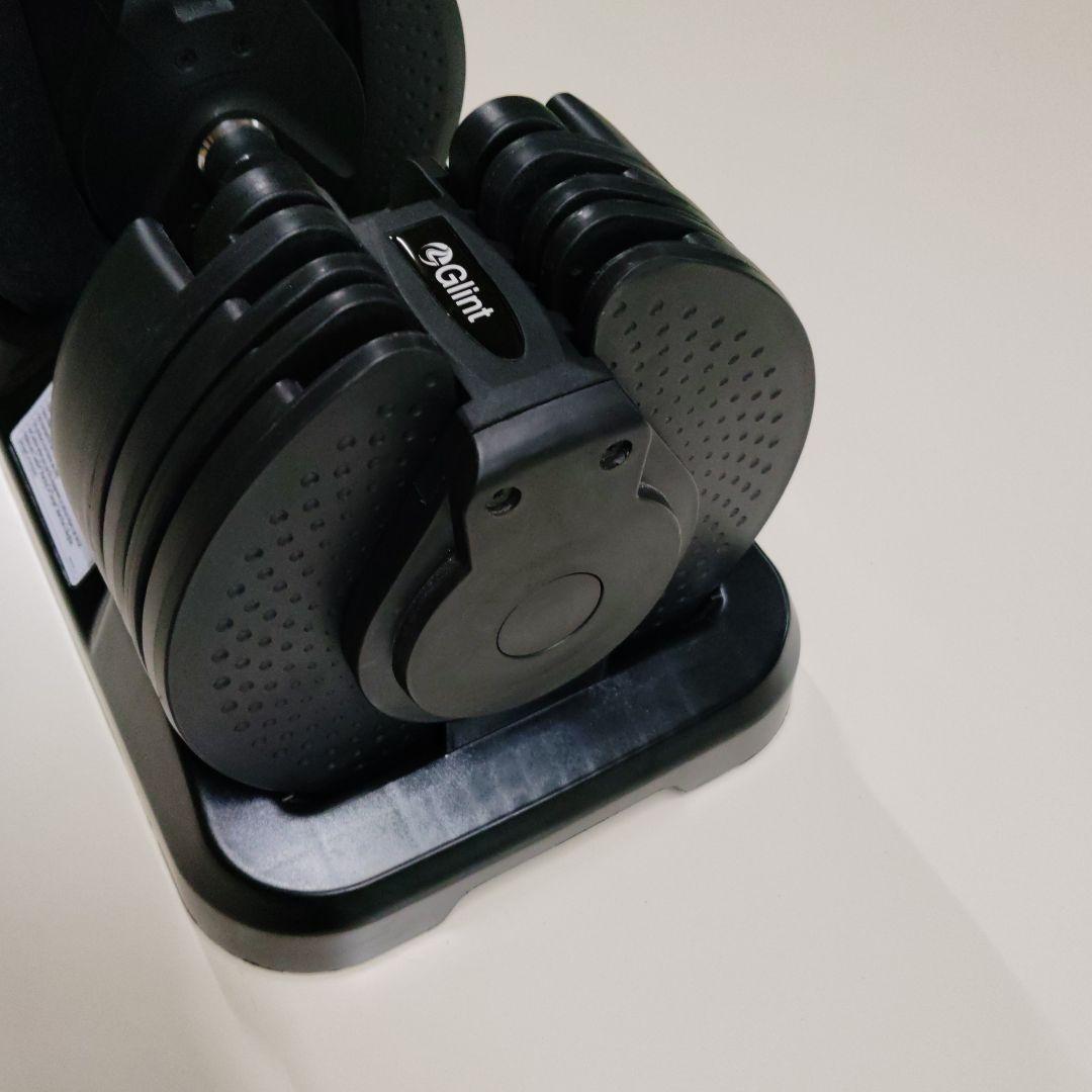 Glint 可変式ダンベル スタンド付き フレックスベル類似　２０キロ ①