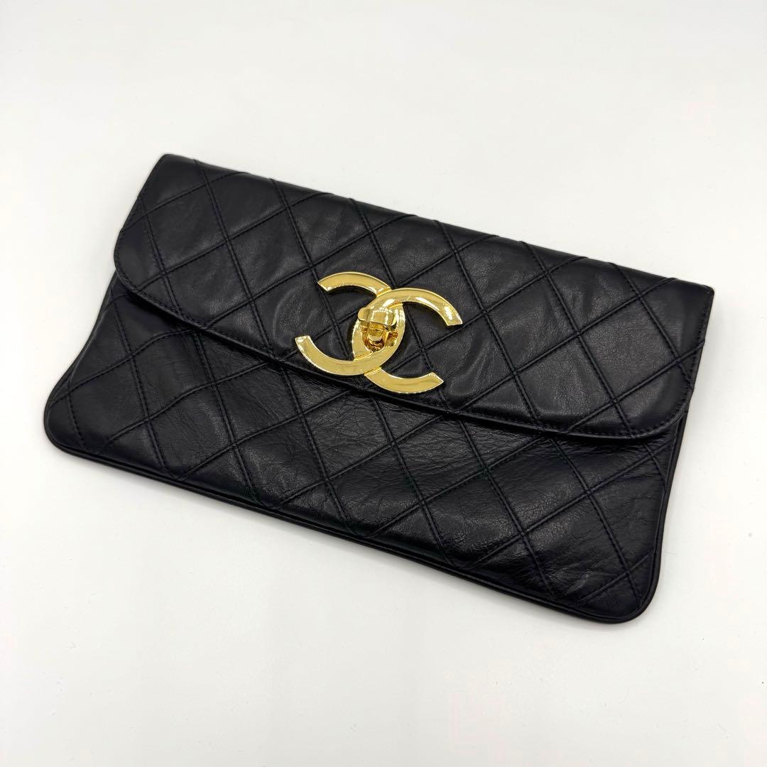 CHANEL シャネル ココマーク ターンロック ビコローレ クラッチ バッグ