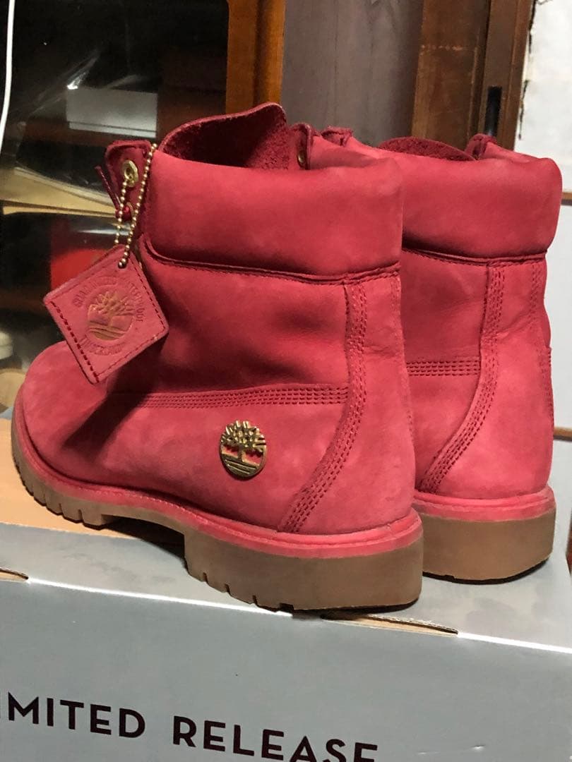 限定 ティンバーランド ブーツ レッド TIMBERLAND 28cm 三代目