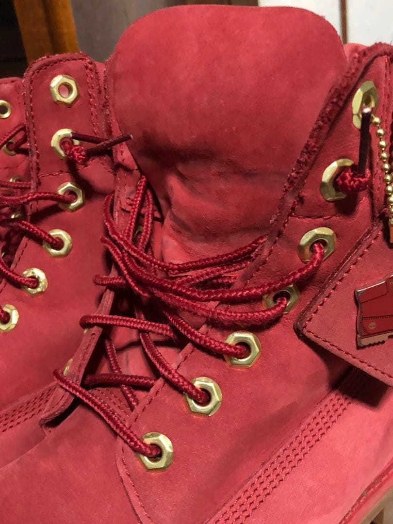 限定 ティンバーランド ブーツ レッド TIMBERLAND 28cm 三代目