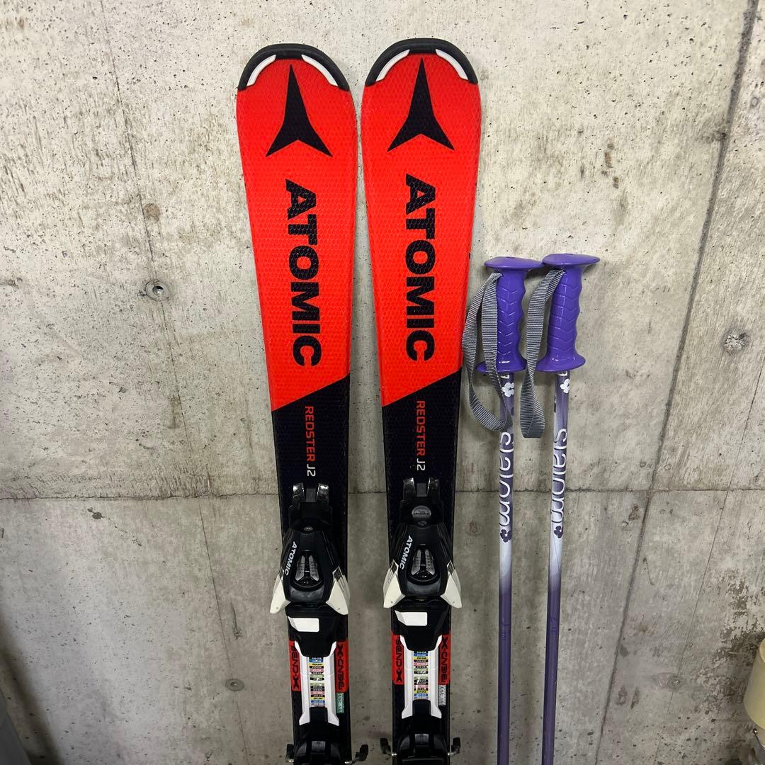 ATOMIC スキー110 ヘッドブーツ21センチ　ポール90 3点セット
