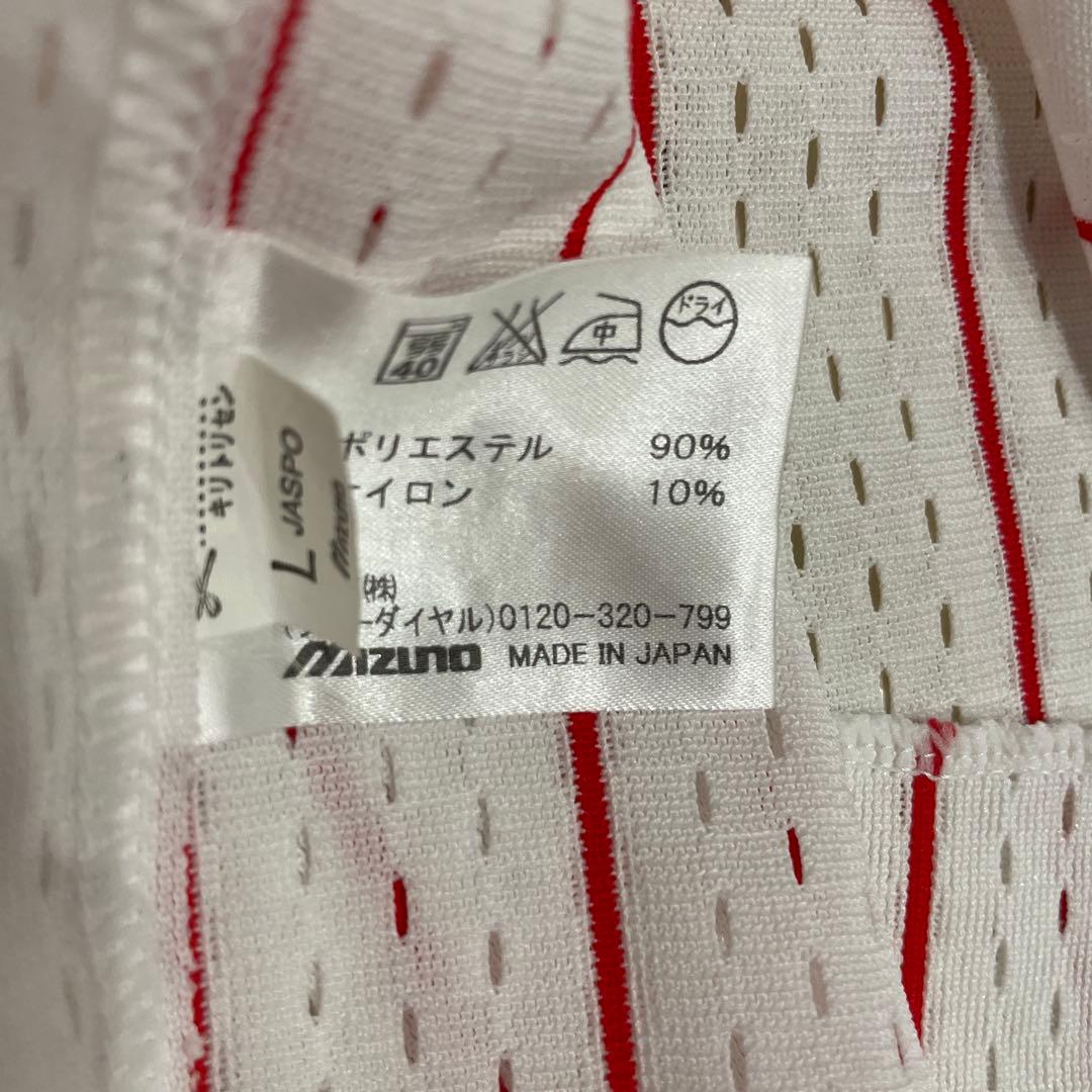 カープ　ユニフォーム縦縞　25新井　サイズＬ