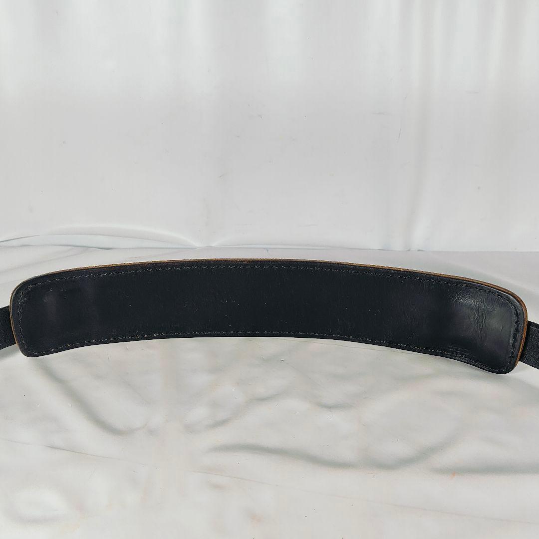 【新品極美品】ホーウィン社製 高級厚革ショルダーストラップ　クロムエクセルレザー