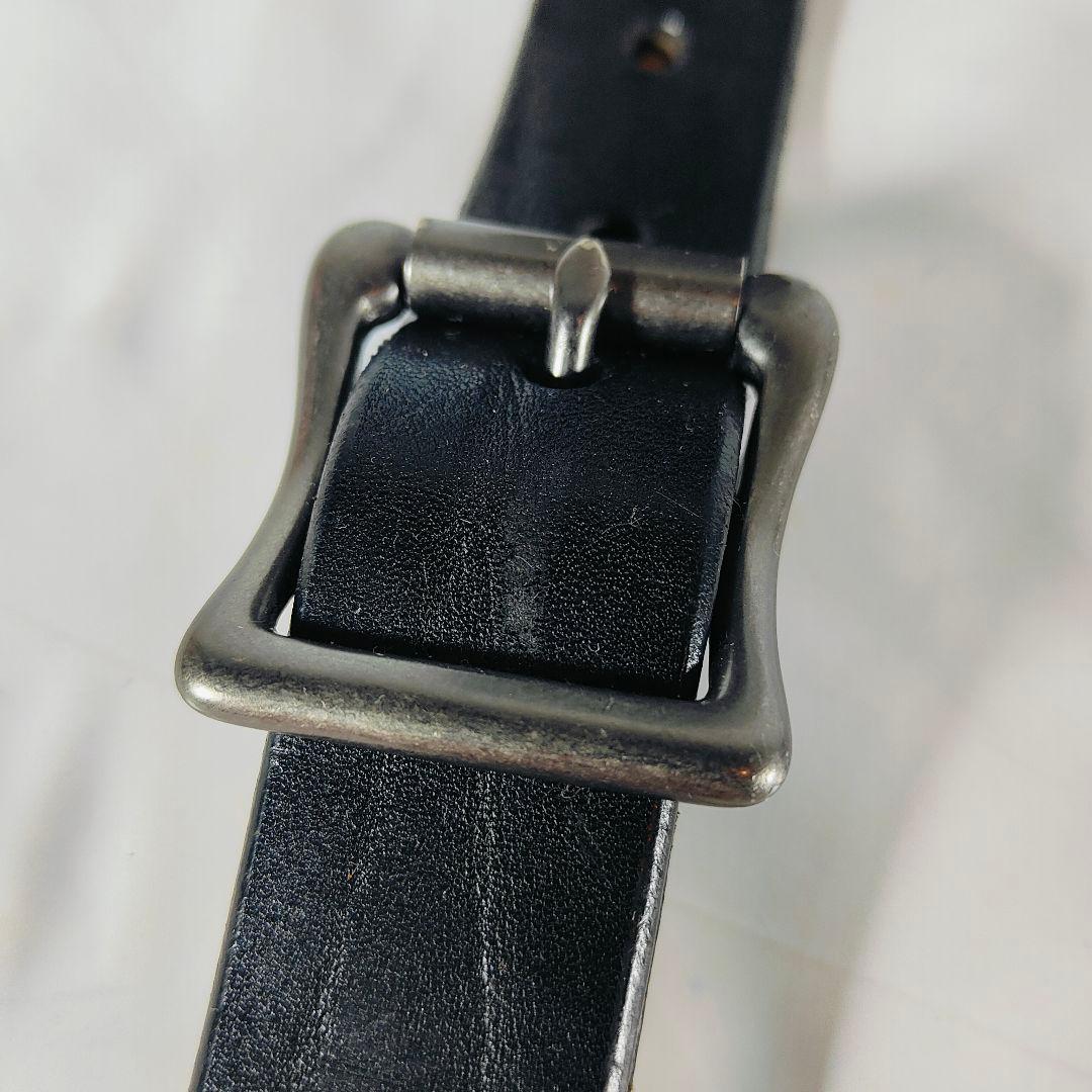 【新品極美品】ホーウィン社製 高級厚革ショルダーストラップ　クロムエクセルレザー