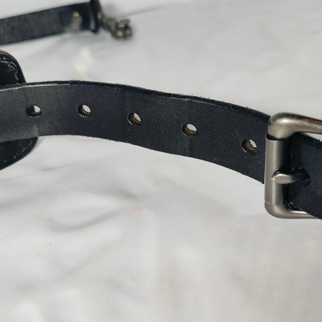 【新品極美品】ホーウィン社製 高級厚革ショルダーストラップ　クロムエクセルレザー