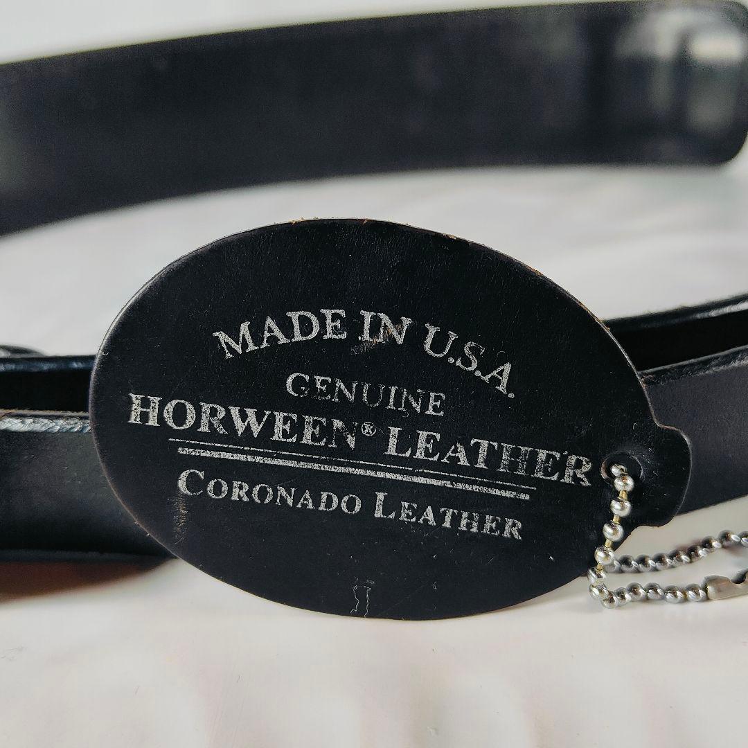 【新品極美品】ホーウィン社製 高級厚革ショルダーストラップ　クロムエクセルレザー