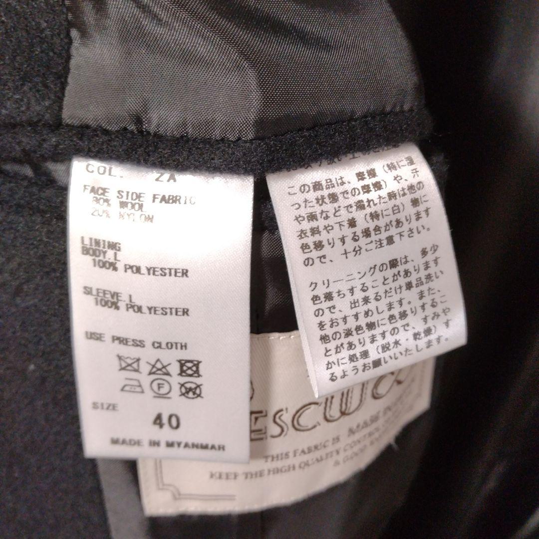 スーツカンパニー シングルボタン チェスターコート ブラック