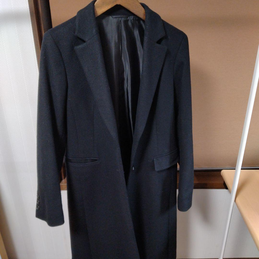 スーツカンパニー シングルボタン チェスターコート ブラック