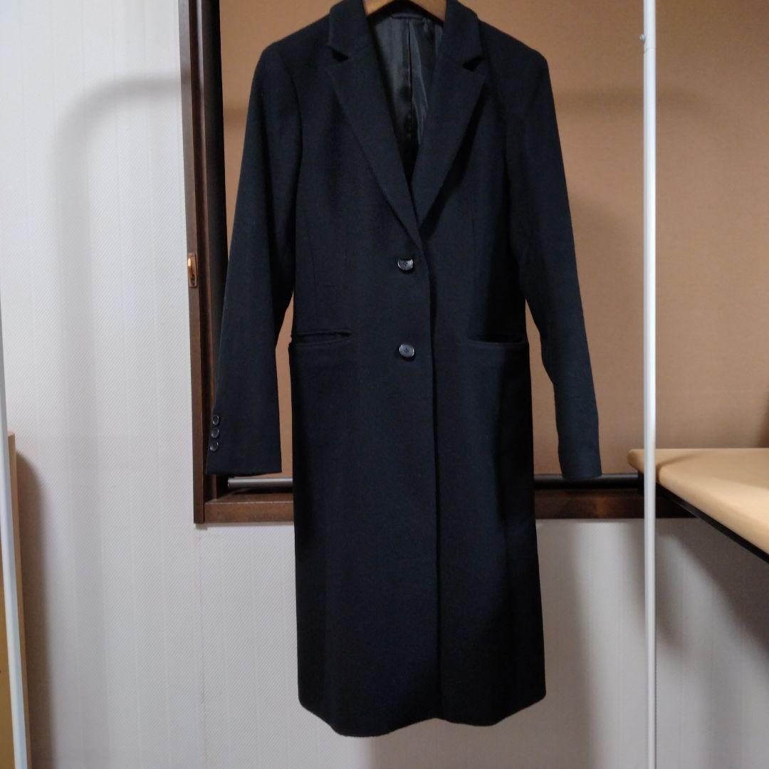 スーツカンパニー シングルボタン チェスターコート ブラック