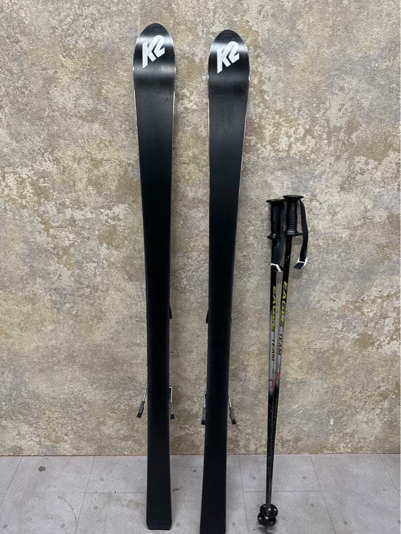 ⑩K2 スキー板 エスケープ ポール付き 160cm