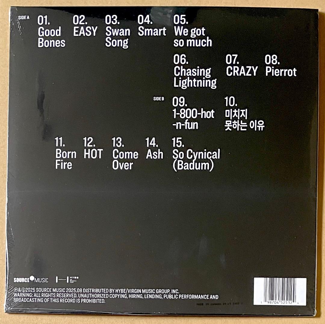 アナログ盤 LE SSERAFIM Easy Crazy Hot 新品 ルセラ