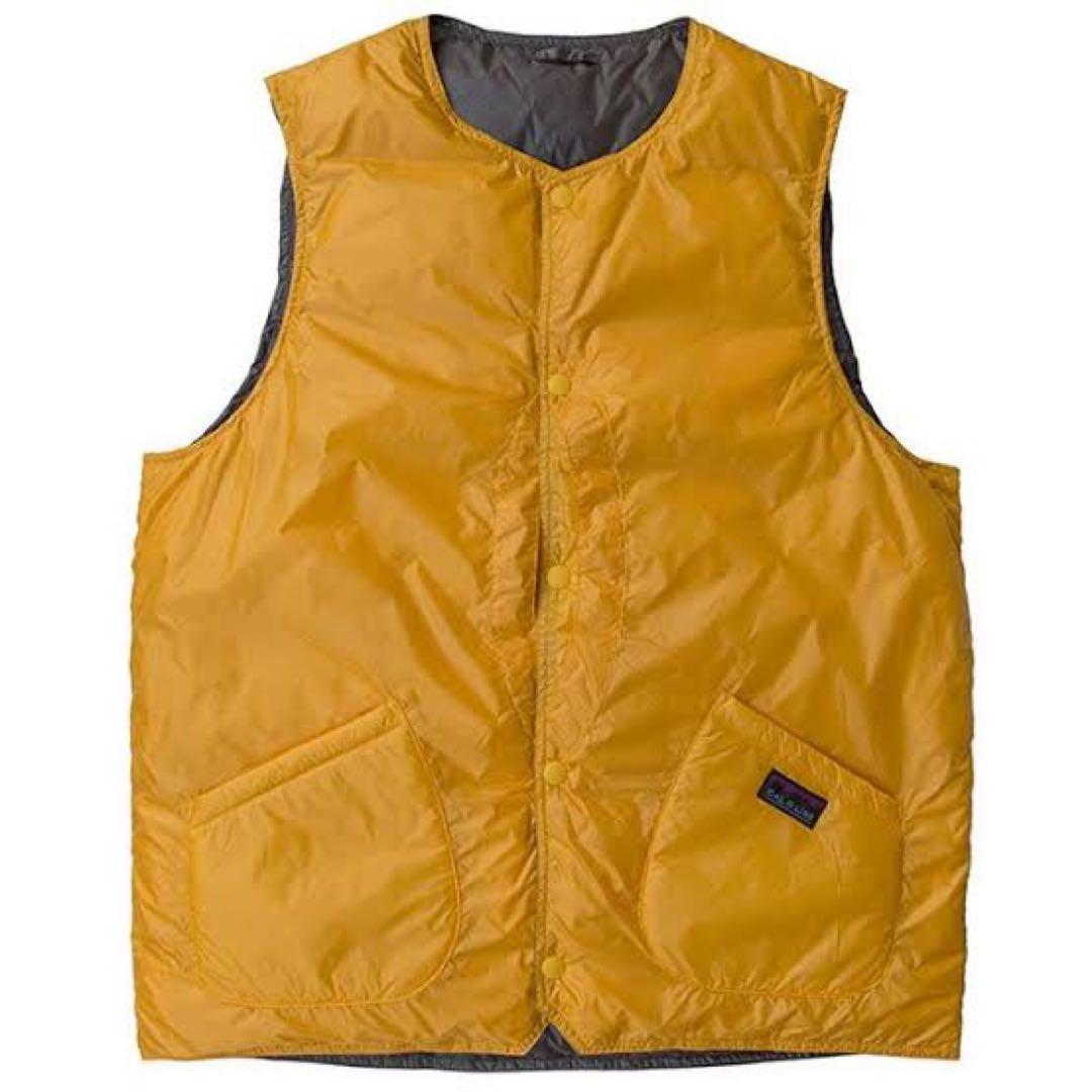 新品 別注キャルオーライン × ナンガ　リバーシブルダウンベスト　M