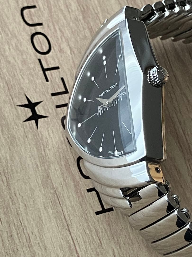 【きれい】ハミルトン 腕時計ベンチュラ 純正フレックス（蛇腹）ベルト