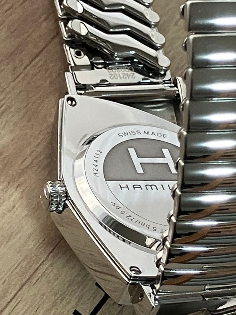 【きれい】ハミルトン 腕時計ベンチュラ 純正フレックス（蛇腹）ベルト