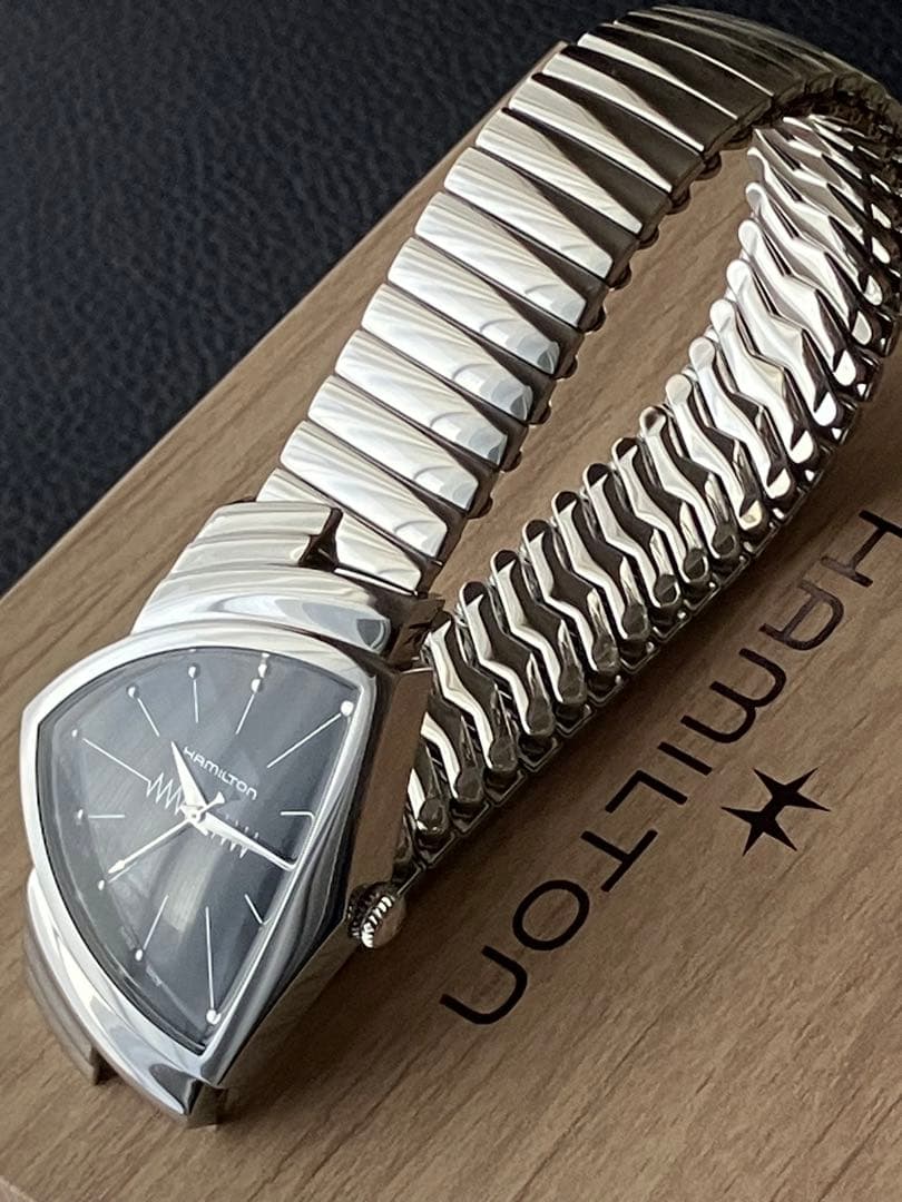 【きれい】ハミルトン 腕時計ベンチュラ 純正フレックス（蛇腹）ベルト