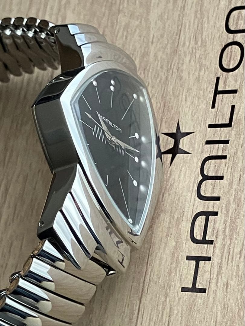 【きれい】ハミルトン 腕時計ベンチュラ 純正フレックス（蛇腹）ベルト