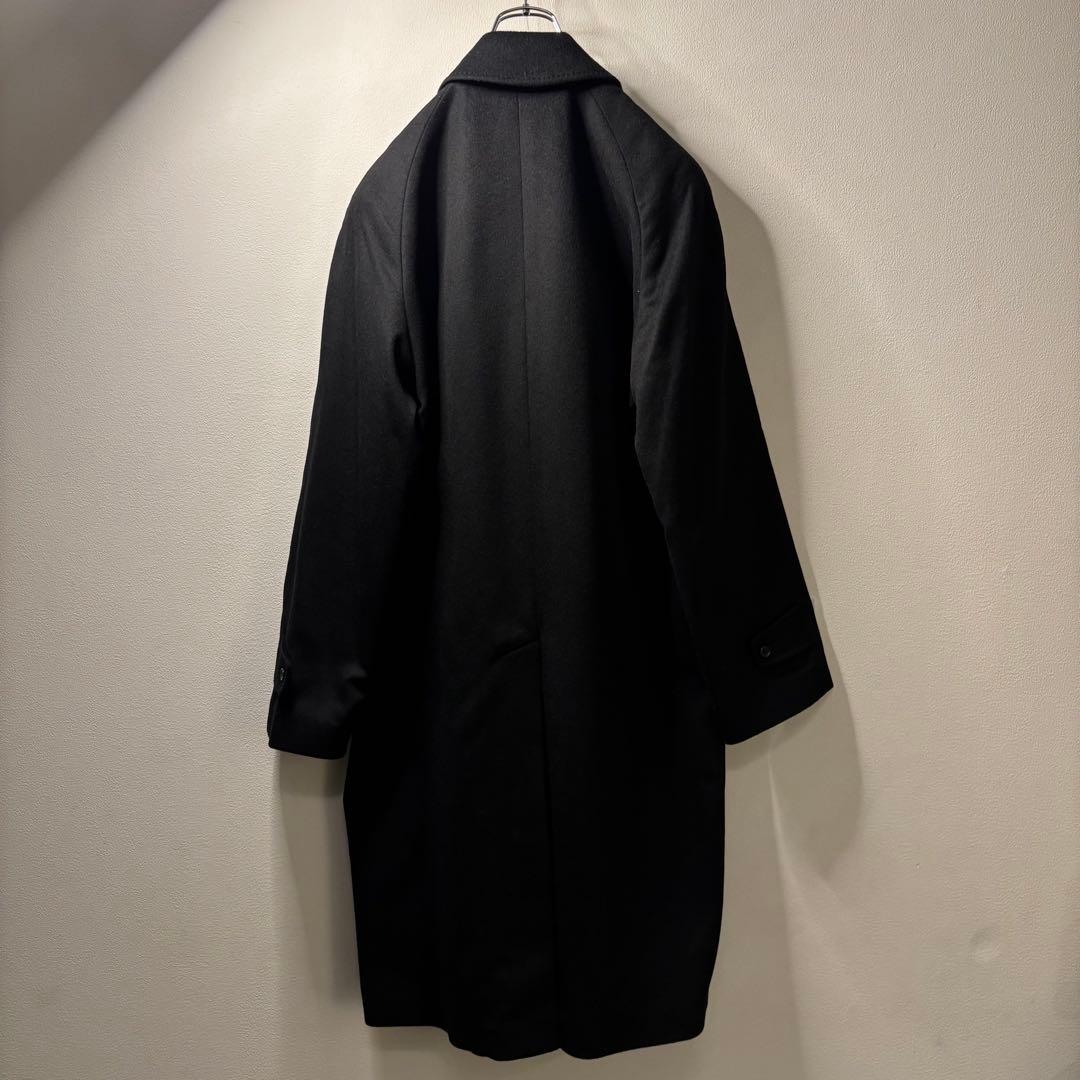 カシミヤ 100 オーバーサイズ チェスターコート ブラック vintage