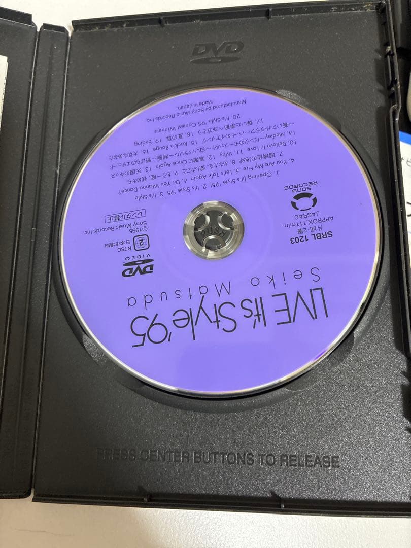 新品　松田聖子　LIVE「It’s Style ’95」DVD