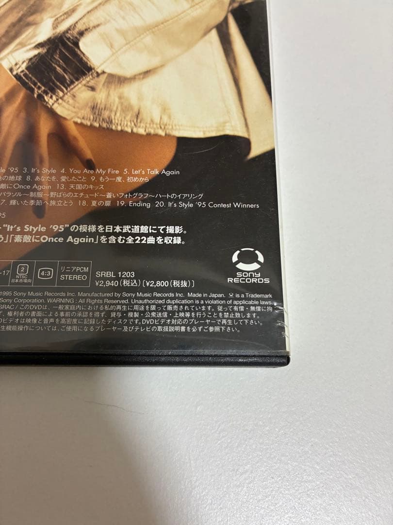 新品　松田聖子　LIVE「It’s Style ’95」DVD