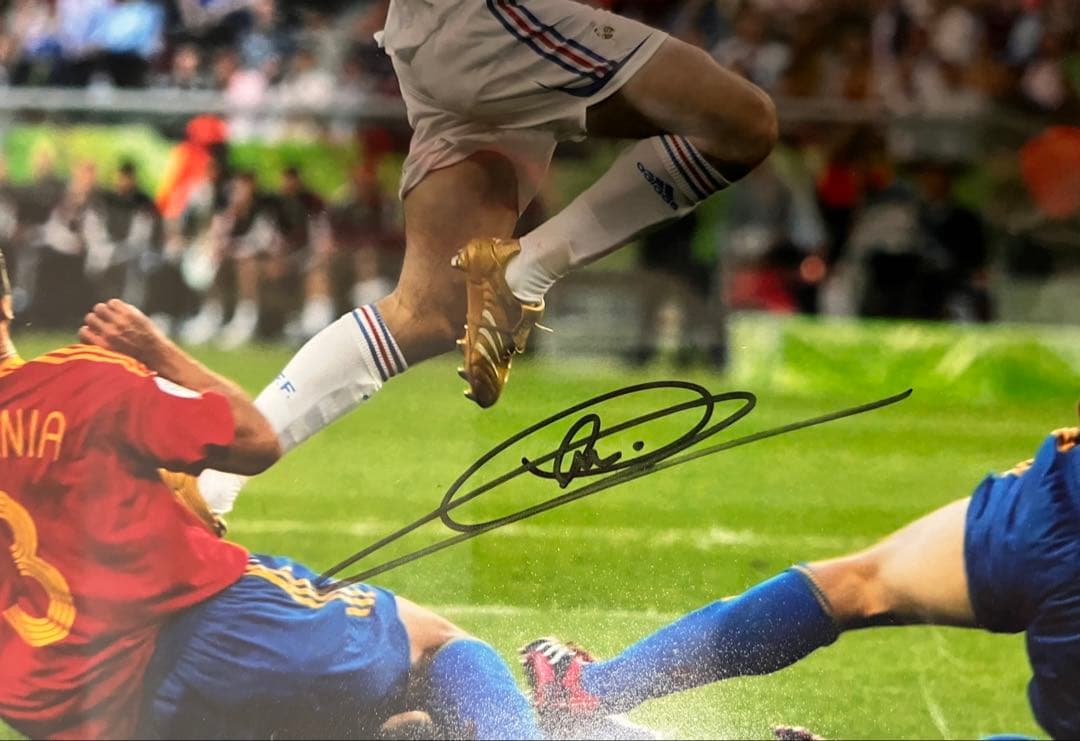 ジネディーヌ・ジダン　直筆サインパネル　超希少！