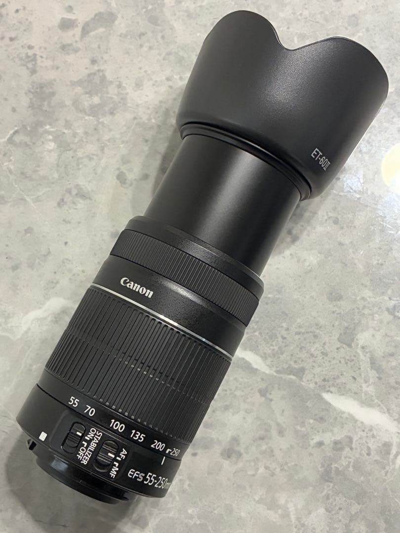 ⭐️美品⭐️ Canon EF-S 55-250mm IS II フード付望遠レンズ