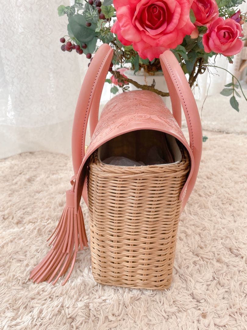 グレースコンチネンタル カービング カゴバッグCarving Basket MS