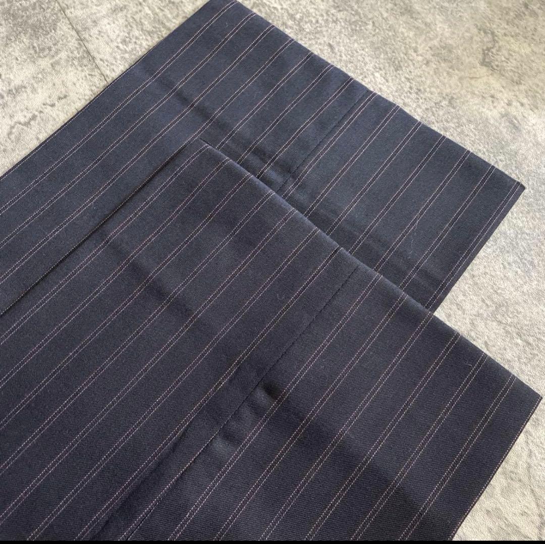 至高 極上ウール ピンクストライプ VERSACE ネクタイ ダブルスーツ