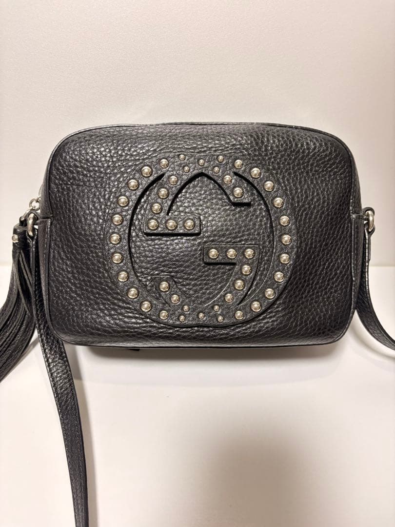 GUCCI ソーホー ディスクバッグ スタッズ ショルダーバッグ 袋付き