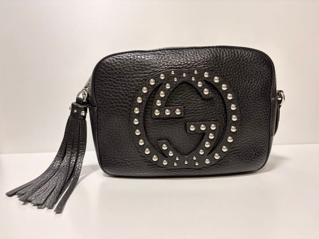 GUCCI ソーホー ディスクバッグ スタッズ ショルダーバッグ 袋付き