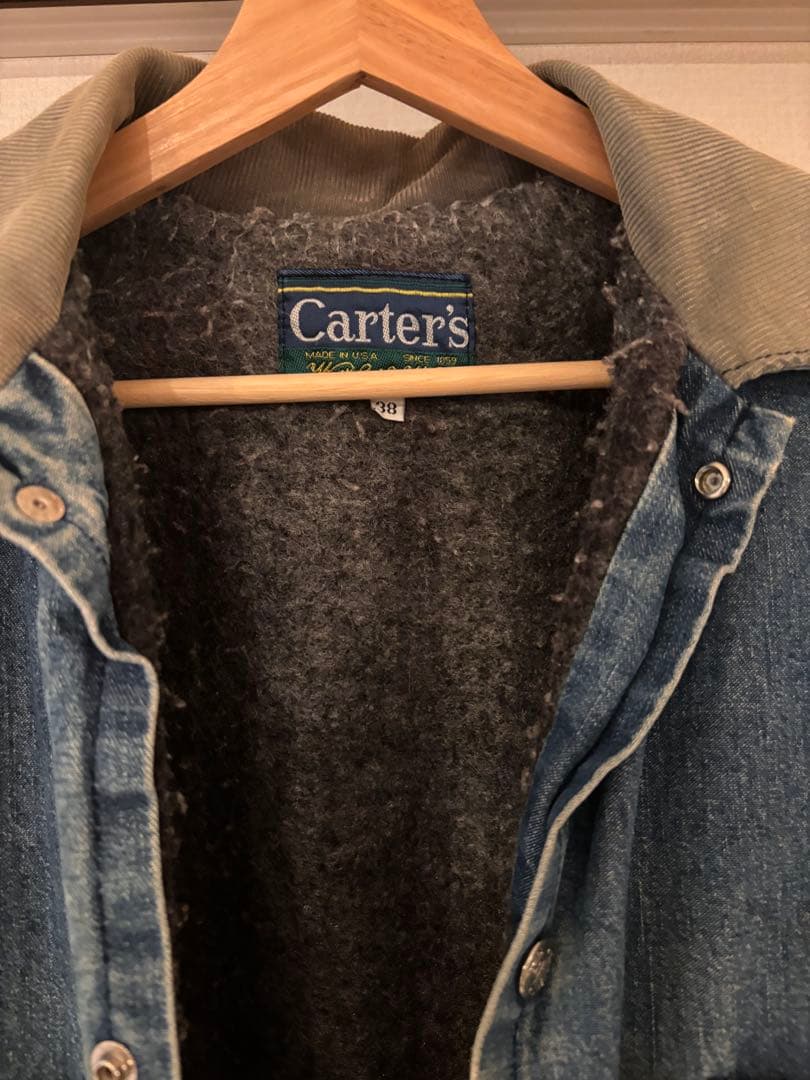 希少カーターズcarters70-80S 列車タグ襟コーデュロイカバーオール38