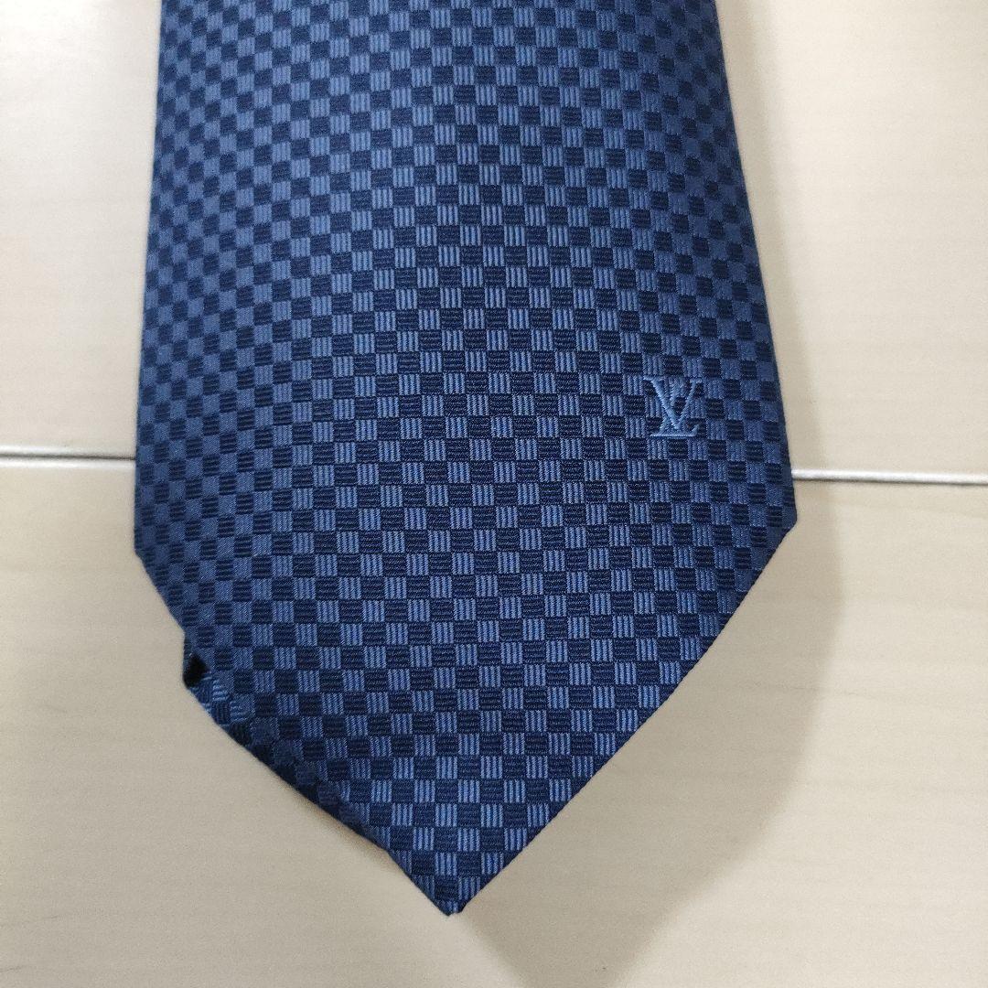 【Hana】LOUIS VUITTON ネクタイ マイクロダミエ柄