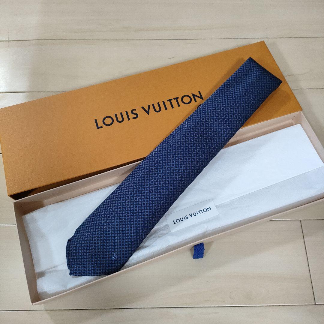 【Hana】LOUIS VUITTON ネクタイ マイクロダミエ柄