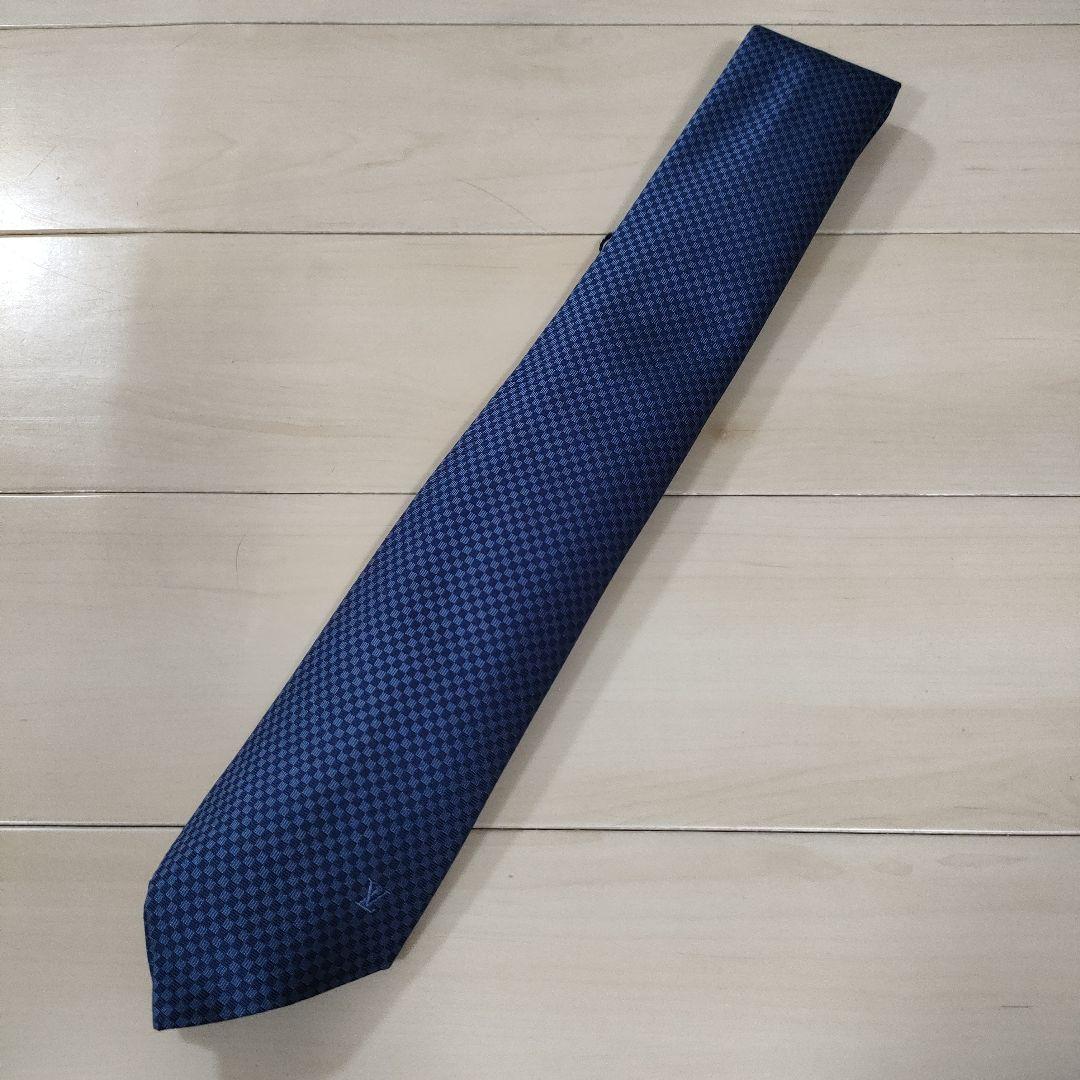 【Hana】LOUIS VUITTON ネクタイ マイクロダミエ柄