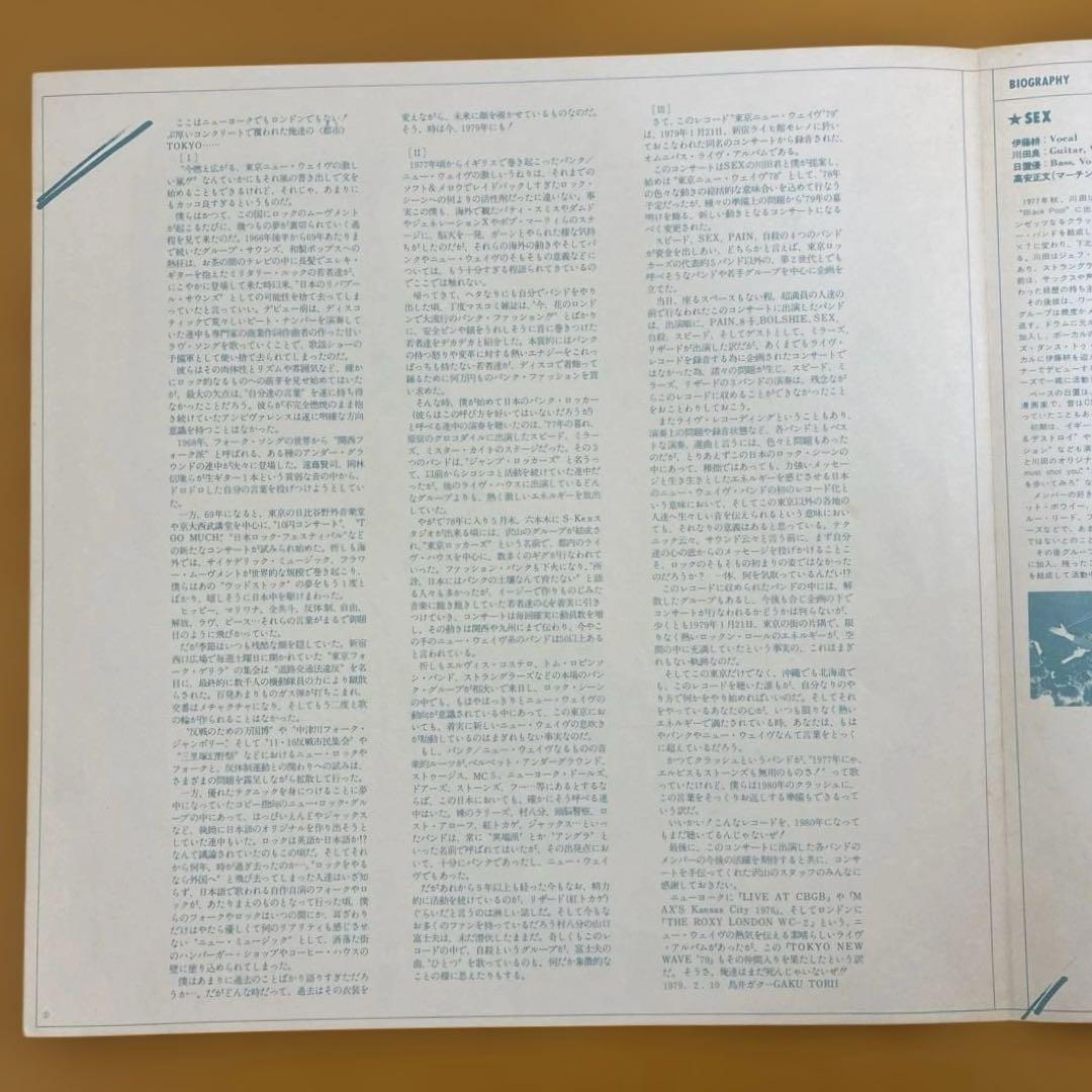 TOKYO NEW WAVE ‘79 東京ニュー・ウェイブ‘79 レコード