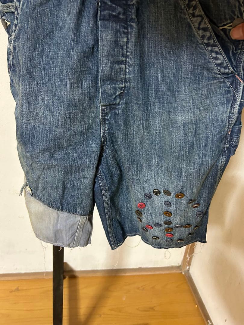 denim&dungaree デニム&ダンガリー デニムサロペショートパンツ