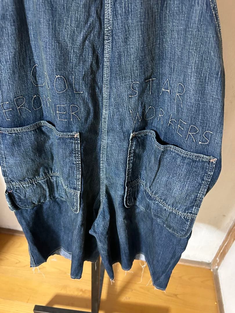 denim&dungaree デニム&ダンガリー デニムサロペショートパンツ