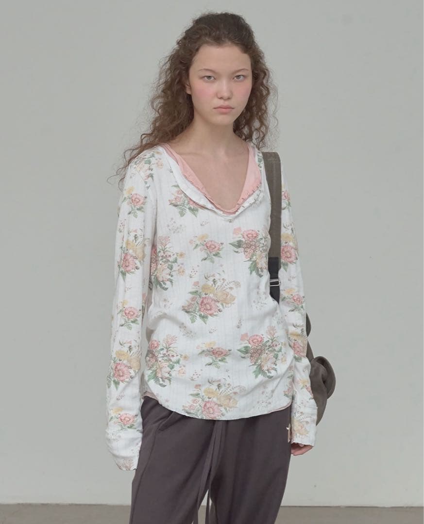 OPENYY 花柄　トップス