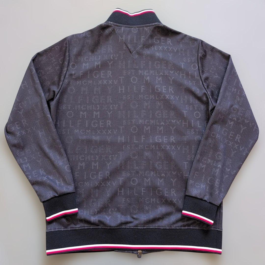 【極美品】トミーヒルフィガーゴルフ　フルジップジャケットメッシュモノグラム　L