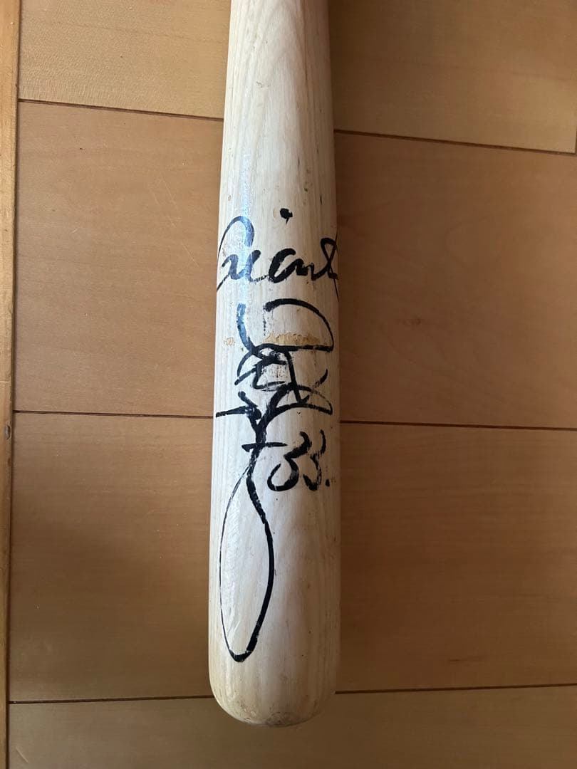 読売ジャイアンツ #33 江藤智 選手 直筆サイン入り実使用 NPBバット