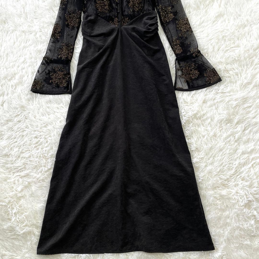 【美品】Ameri FLOWER LACE DRESS インナーキャミ欠品 M