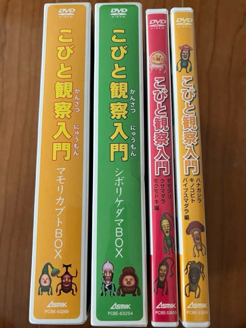 こびと観察入門　DVD BOX ２セット　単品2本　こびとづかん　中古DVD6枚