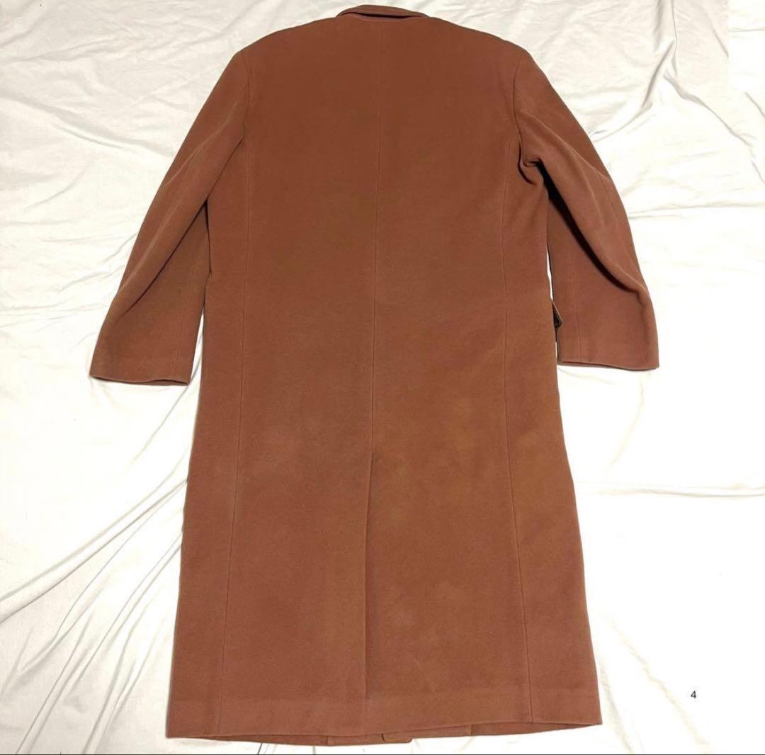 テツ コムサデモード　ロングチェスターコート　マキシ丈　カシミヤ40% XL