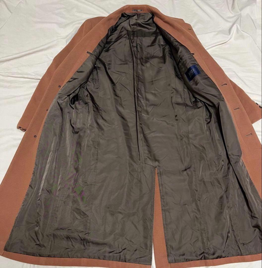 テツ コムサデモード　ロングチェスターコート　マキシ丈　カシミヤ40% XL