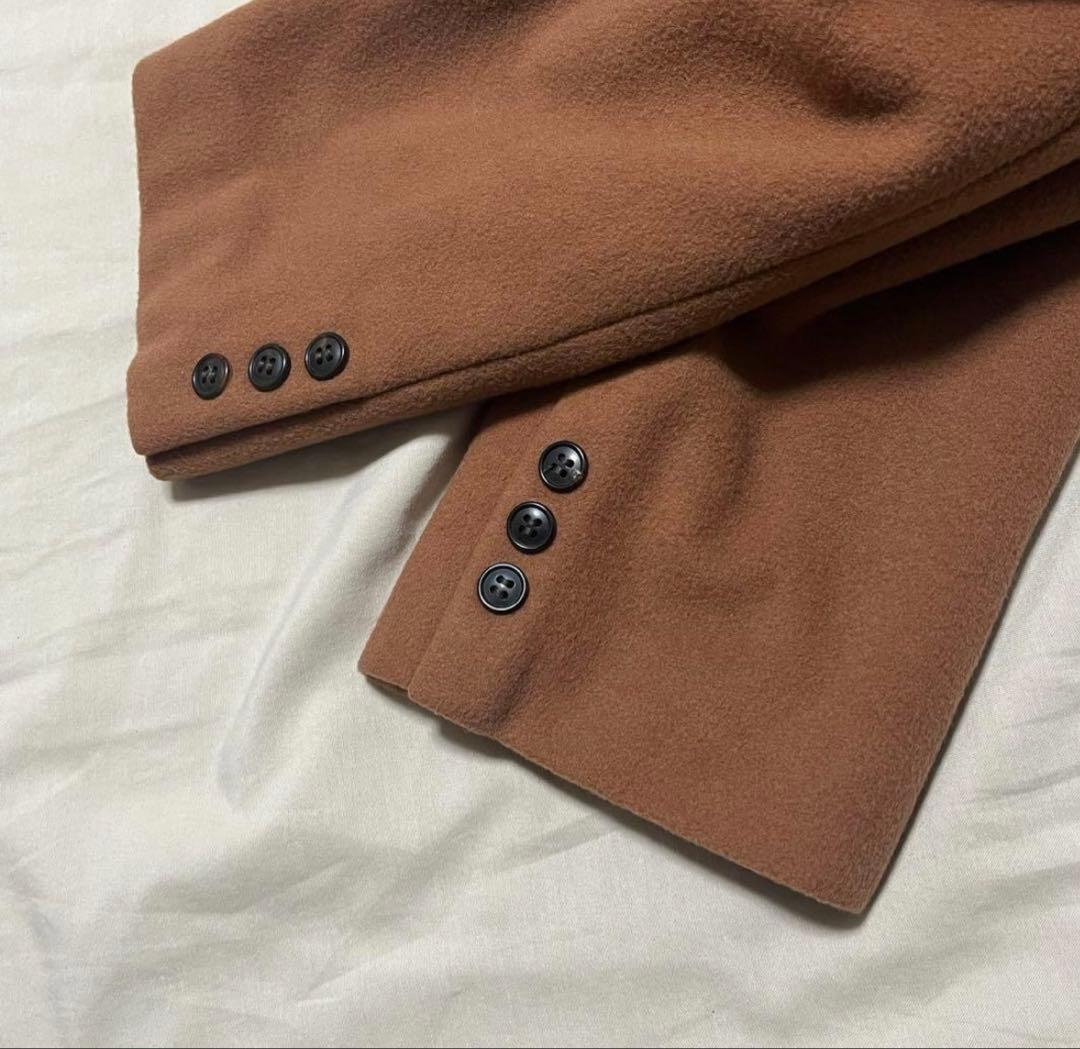 テツ コムサデモード　ロングチェスターコート　マキシ丈　カシミヤ40% XL