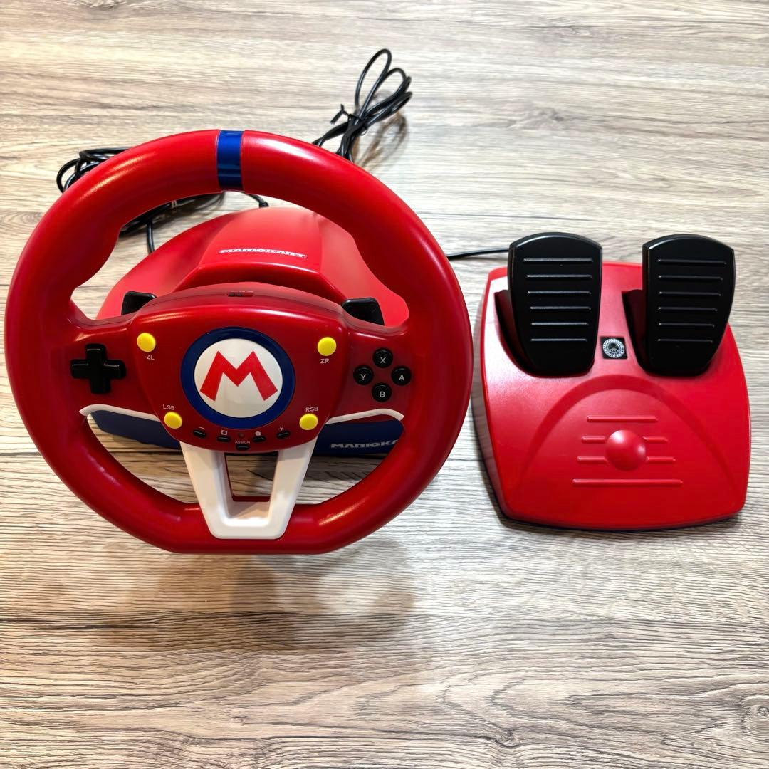 【12/16まで特別価格】Switch マリオカート　レーシングホイール　ソフト
