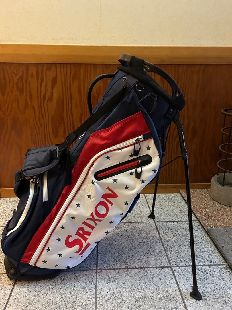 Srixon スタンドゴルフバッグ ネイビー/ホワイト/レッド